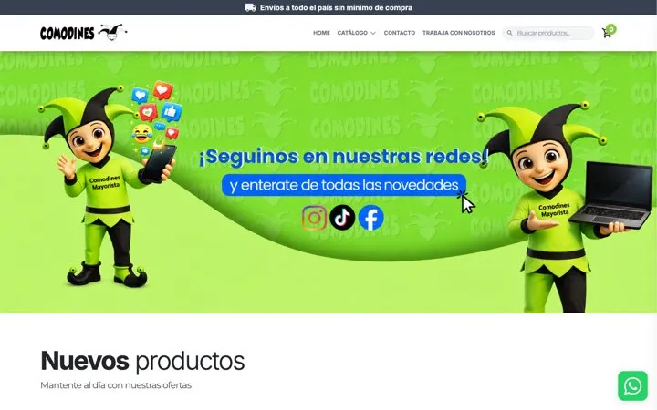 Sitio de Comodines Mayorista