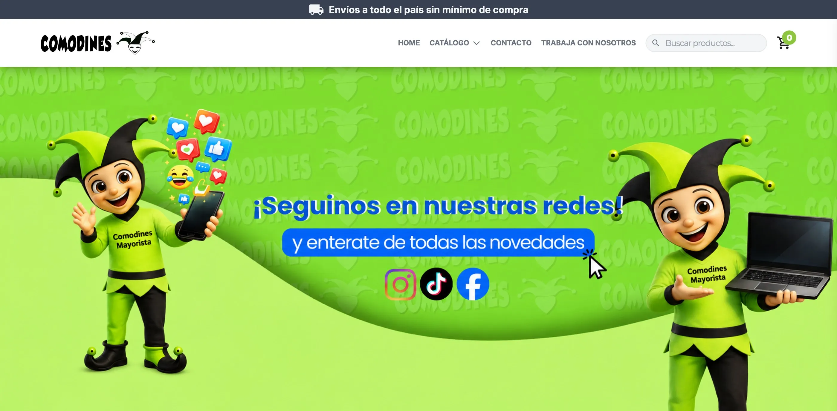 Sitio de Comodines Mayorista